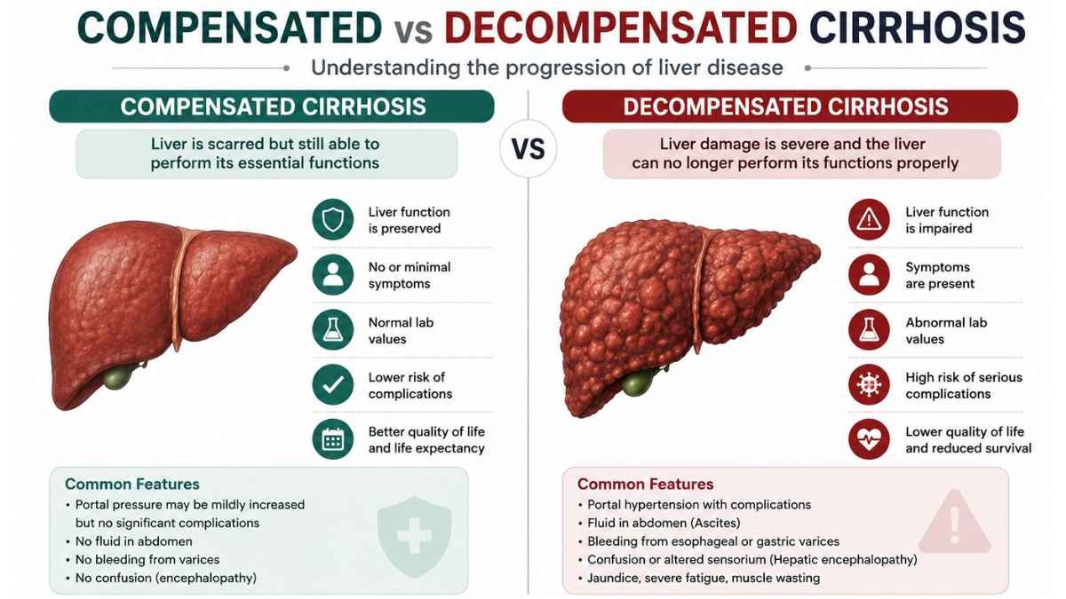 compensated vs decompensated cirrhosis